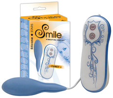 Vibrační vajíčko Smile Funky - Modrá